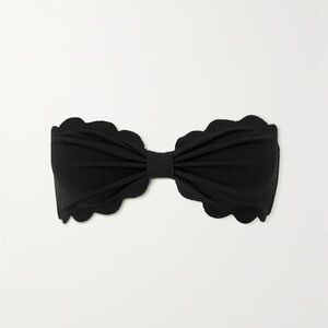 NWT Marysia Black Scallop Bikini Top ONLY - size XS